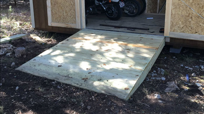 How to Build a Motorcycle Ramp for a Shed?