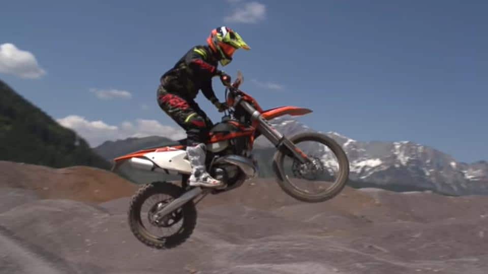 KTM 250 XC high jump